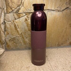 David’s tea stainless steel 16oz tumbler in a beautiful shade of pink purple